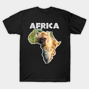 African Wildlife Continent Spotted Hyena T-Shirt